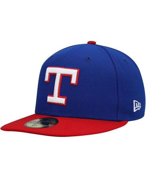 Men's Royal Texas Rangers Cooperstown Collection Turn Back The Clock 59FIFTY Fitted Hat