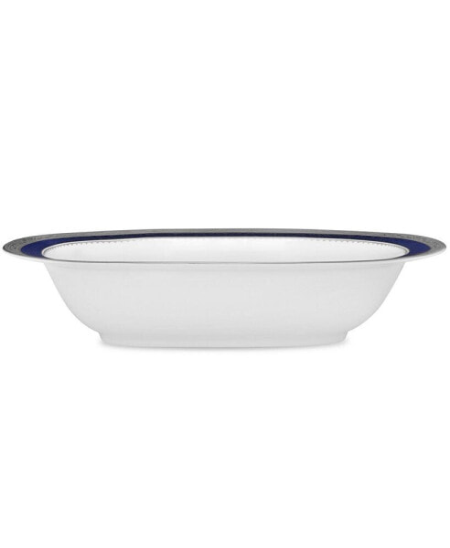 Odessa Cobalt Platinum Oval Vegetable Bowl, 24 Oz.