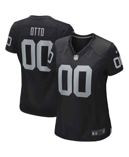 Women's Jim Otto Black Las Vegas Raiders Game Retired Player Jersey