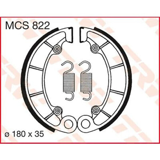 TRW Honda PC 800 Pacific Coast 90 Rear Brake Shoe