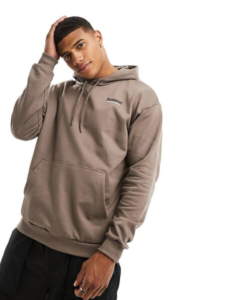 Hummel Sweat hoodie with logo in brown