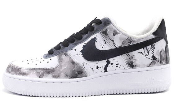 Кроссовки Nike Air Force 1 Low Chinese Ink Art  Women's  Black White