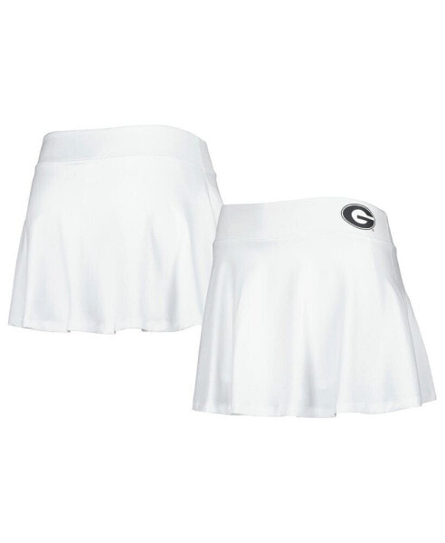 Women's White Georgia Bulldogs Flowy Skort