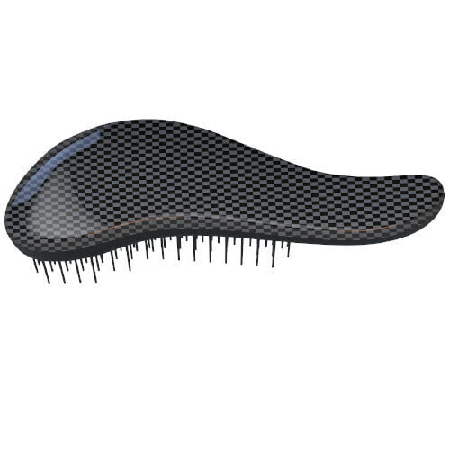 Hair brush with Black Point handle