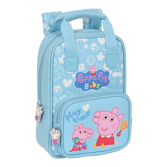 Детский рюкзак Peppa Pig Baby Светло Синий (20 x 28 x 8 cm)