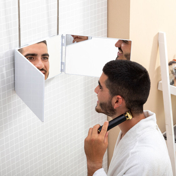 Зеркало для ванной с LED подсветкой и 360º обзором SelfKut InnovaGoods.