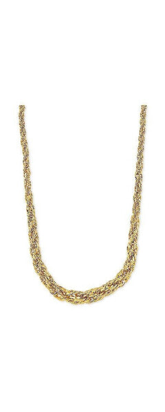 Graduated Rope Link 18" Chain Necklace (3mm - 6.25MM) in 14k Gold