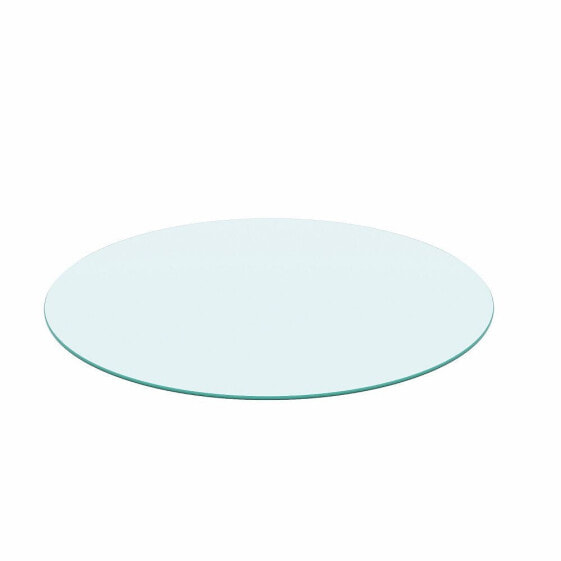 Round Tempered Glass Table Top Clear Glass