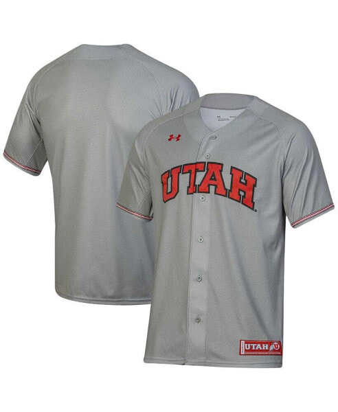 Men's Gray Utah Utes Replica Baseball Jersey