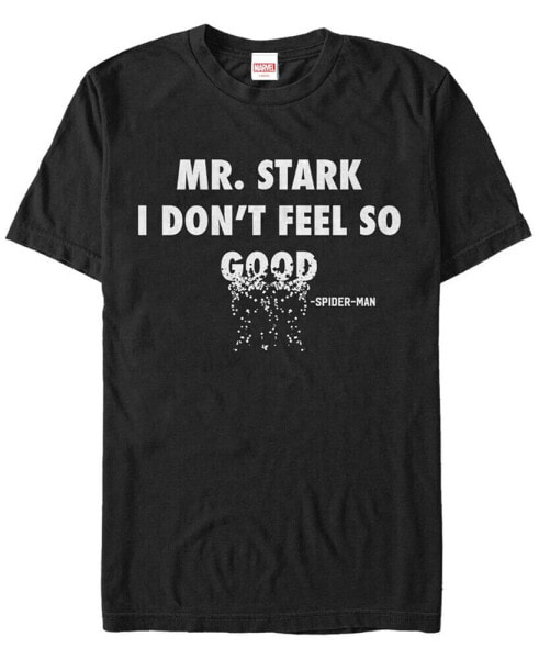 Marvel Men's Avengers Infinity War Spider-Man Quote Mr. Stark Short Sleeve T-Shirt