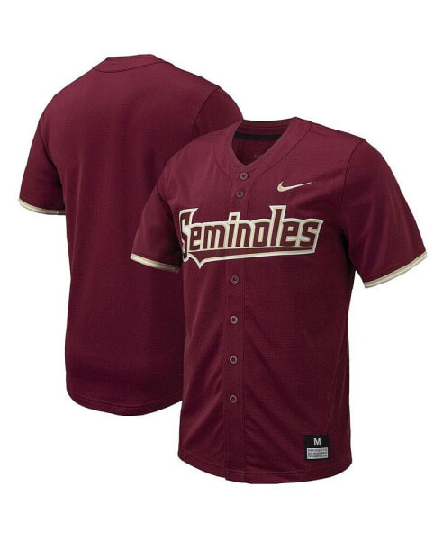 Men's Garnet Florida State Seminoles Replica Full-Button Baseball Jersey