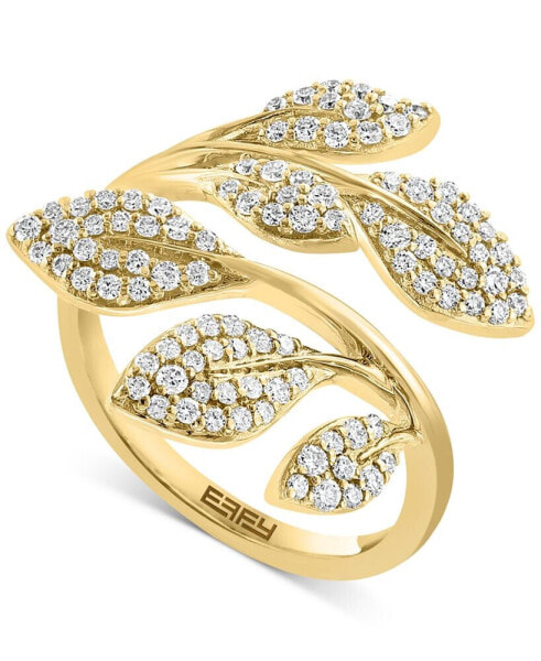 EFFY® Diamond Vine Motif Bypass Ring (5/8 ct. t.w.) in 14k Gold