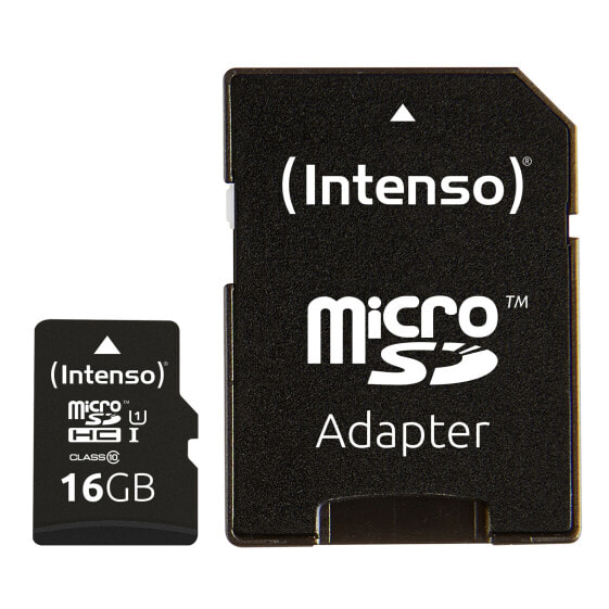 Intenso 16GB microSDHC - 16 GB - MicroSDHC - Class 10 - UHS-I - 90 MB/s - Class 1 (U1)