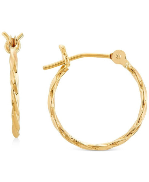 Серьги Macy's twist Hoop  Gold