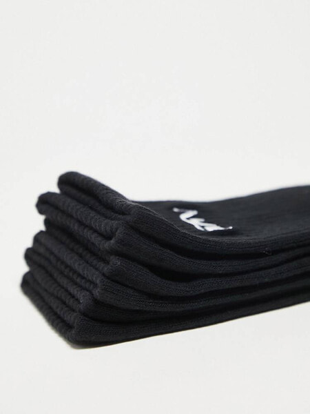 Good For Nothing embroidered logo socks in black