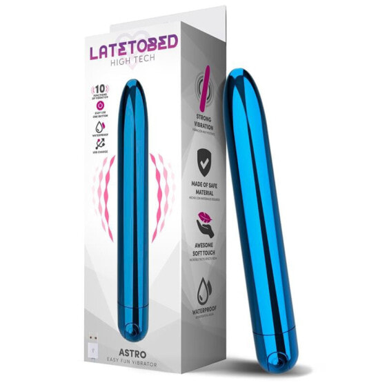 Вибратор LATETOBED Astro Vibe 10 функций USB синий