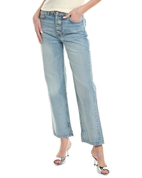 Ganni Lovy Light Blue Vintage Straight Jean Women's