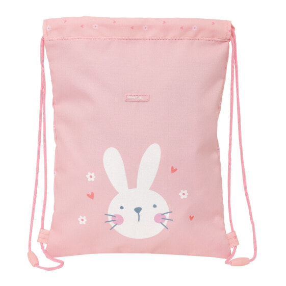 Детский рюкзак на веревках Safta Bunny Розовый 26 x 34 x 1 см