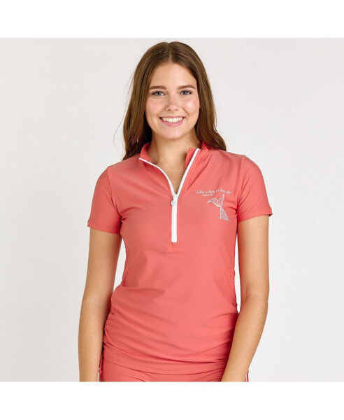 Women's Half-Zip Adele Swim Top