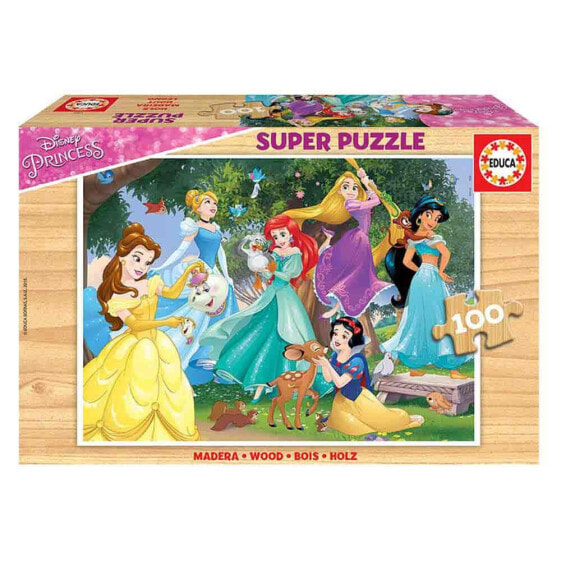 EDUCA BORRAS 100 Pieces Disney Princess Wooden Puzzle
