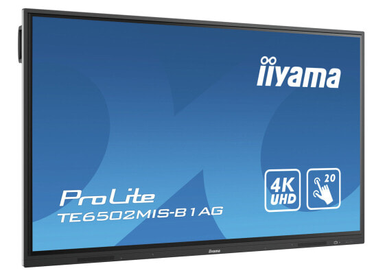 Iiyama TE6502MIS-B1AG - Interactive flat panel - 165.1 cm (65") - VA - 3840 x 2160 pixels - Wi-Fi