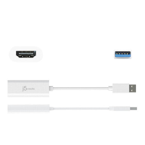 j5create JUA254 USB 3.0 HDMI Multi-Monitor Adapter - 3.2 Gen 1 (3.1 Gen 1) - USB Type-A - HDMI output - 2048 x 1152 pixels