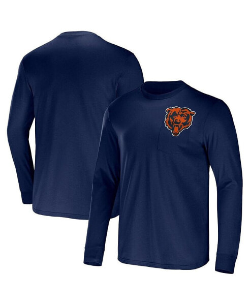 Men's NFL x Darius Rucker Collection by Navy Chicago Bears Team Long Sleeve T-shirt