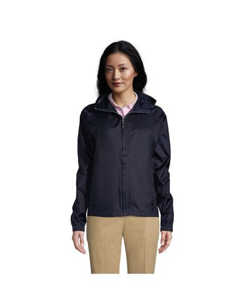Women's School Uniform Packable Rain Jacket