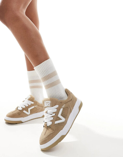 Vans upland chunky suede trainers in tan