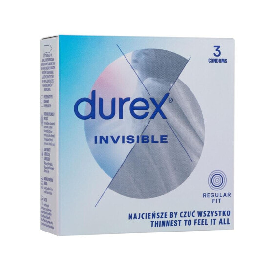 Durex Invisible 3 St. kondom für Herren Kondom 3 St.