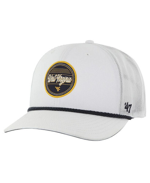 Men's White West Virginia Mountaineers Fairway Trucker Adjustable Hat