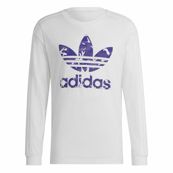 Men’s Long Sleeve T-Shirt Adidas Originals Camo STR White