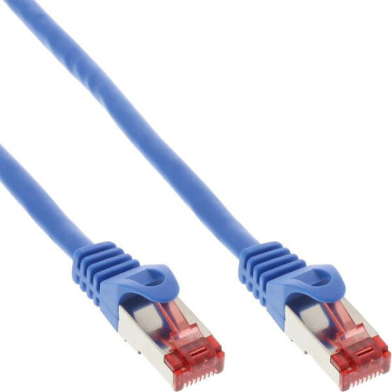 InLine Patch Cable S/FTP PiMF Cat.6 250MHz PVC CCA blue 7.5m
