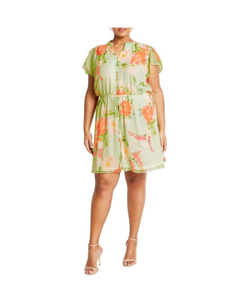 Plus Size Christa Print Dress