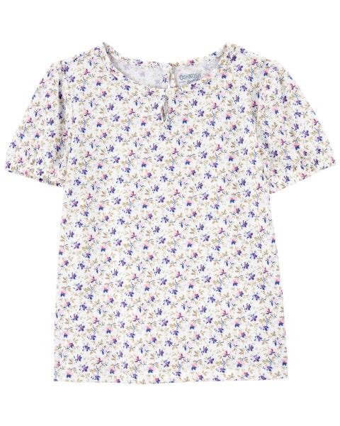 Toddler Floral Print Casual Top 4T