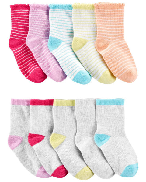 Toddler 10-Pack Crew Socks 2T-4T