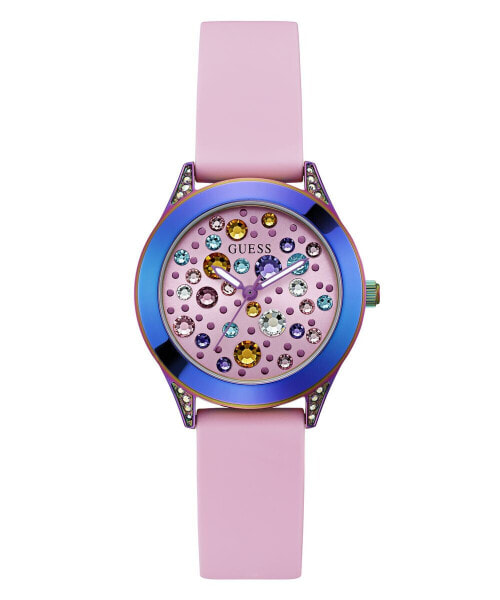 Guess Damen Armbanduhr MINI WONDERLUST rosa, blau 34 mm GW0678L3