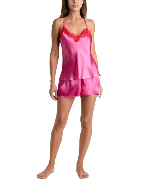 Пижама Linea Donatella модель Valentino из шелковистого атласа, 2 шт.