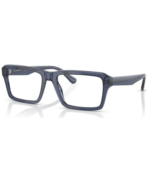 Men's Rectangle Eyeglasses, EA320654-O