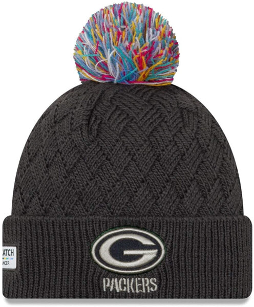 New Era Crucial Catch Green Bay Packers Women's Knitted Hat, charcoal