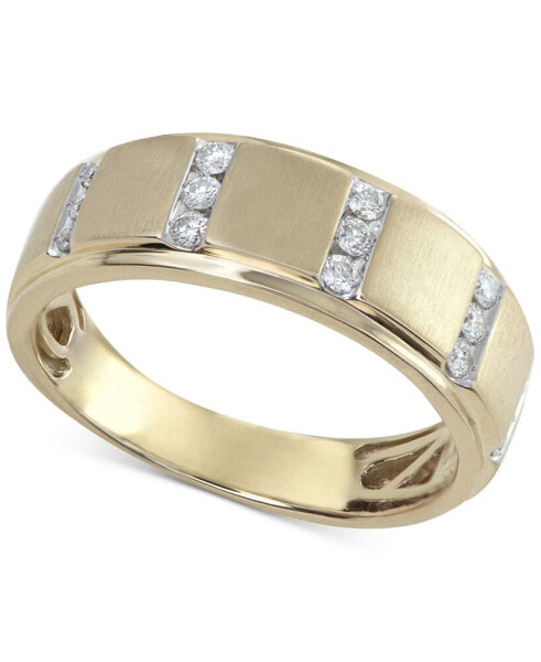 Men's Diamond Band (1/4 ct. t.w.) in 10k Gold