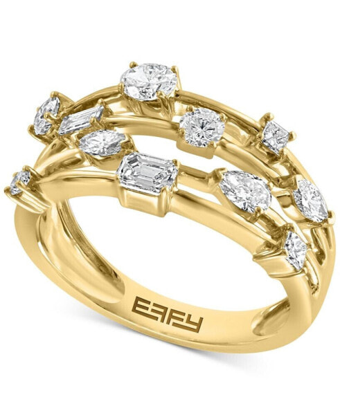 EFFY® Diamond Multi-Shape Scatter Ring (3/4 ct. t.w.) in 14k Gold