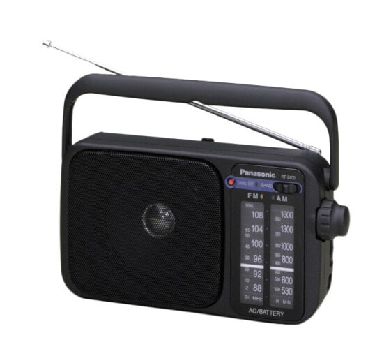 Радиоприемник портативный Panasonic RF-2400D - аналоговый - AM - FM - 87 - 108 МГц - 520 - 1730 кГц - 1 см