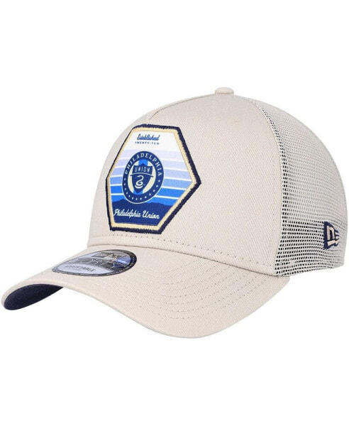 Men's Cream Philadelphia Union Established Patch 9FORTY A-Frame Trucker Adjustable Hat