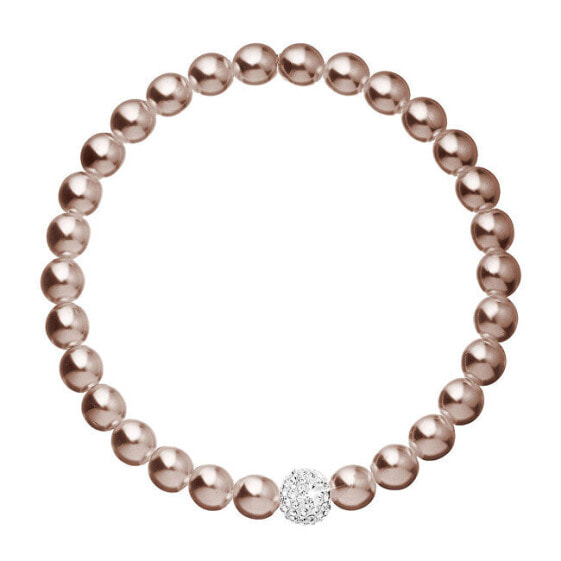 Luxury pearl bracelet with Preciosa crystals 33115.3