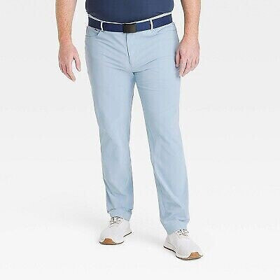 Men's Big & Tall Golf Slim Pants - All in Motion Steel Blue 38x34