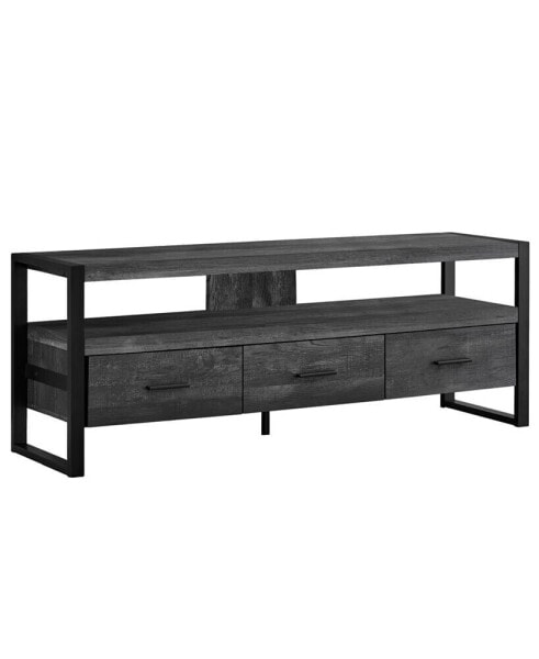 Тумба Monarch Specialties TV Stand - 60" L Reclaimed- 3 Drawers