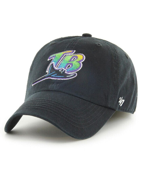 Men's Black Tampa Bay Rays Cooperstown Collection Franchise Fitted Hat