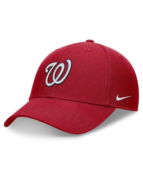 Men's Red Washington Nationals Evergreen Club Performance Adjustable Hat