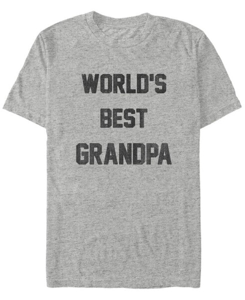 Men's Worlds Best Grandpa Short Sleeve Crew T-shirt